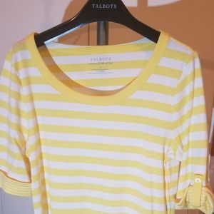 Talbots stripped sports top